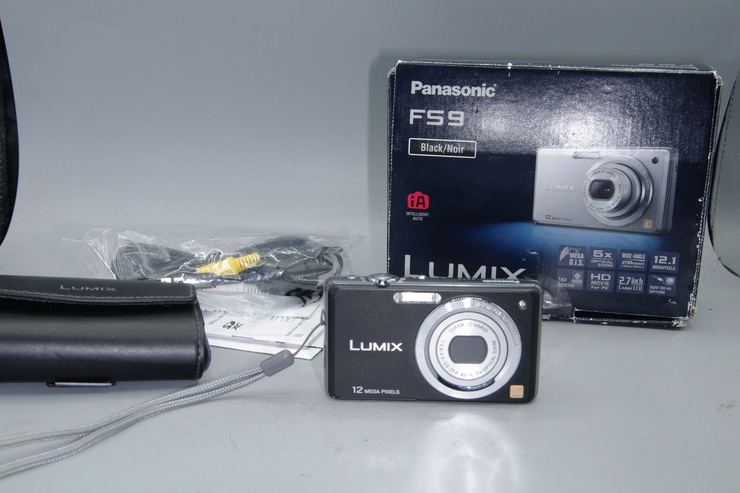 Panasonic Lumix DMC-FS9 Compact Digital Camera 12MP 5x Zoom OIS Black