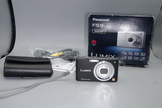 Panasonic Lumix DMC-FS9 Compact Digital Camera 12MP 5x Zoom OIS Black