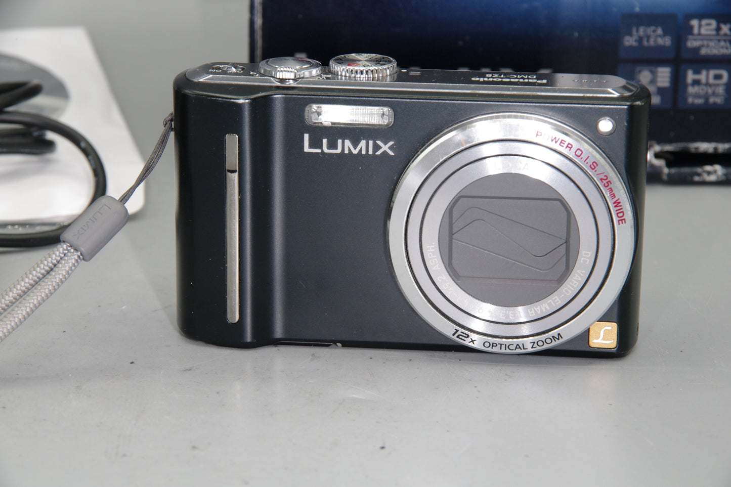Panasonic Lumix DMC-TZ8 Compact Camera 12MP 12x Zoom HD Video Black Boxed