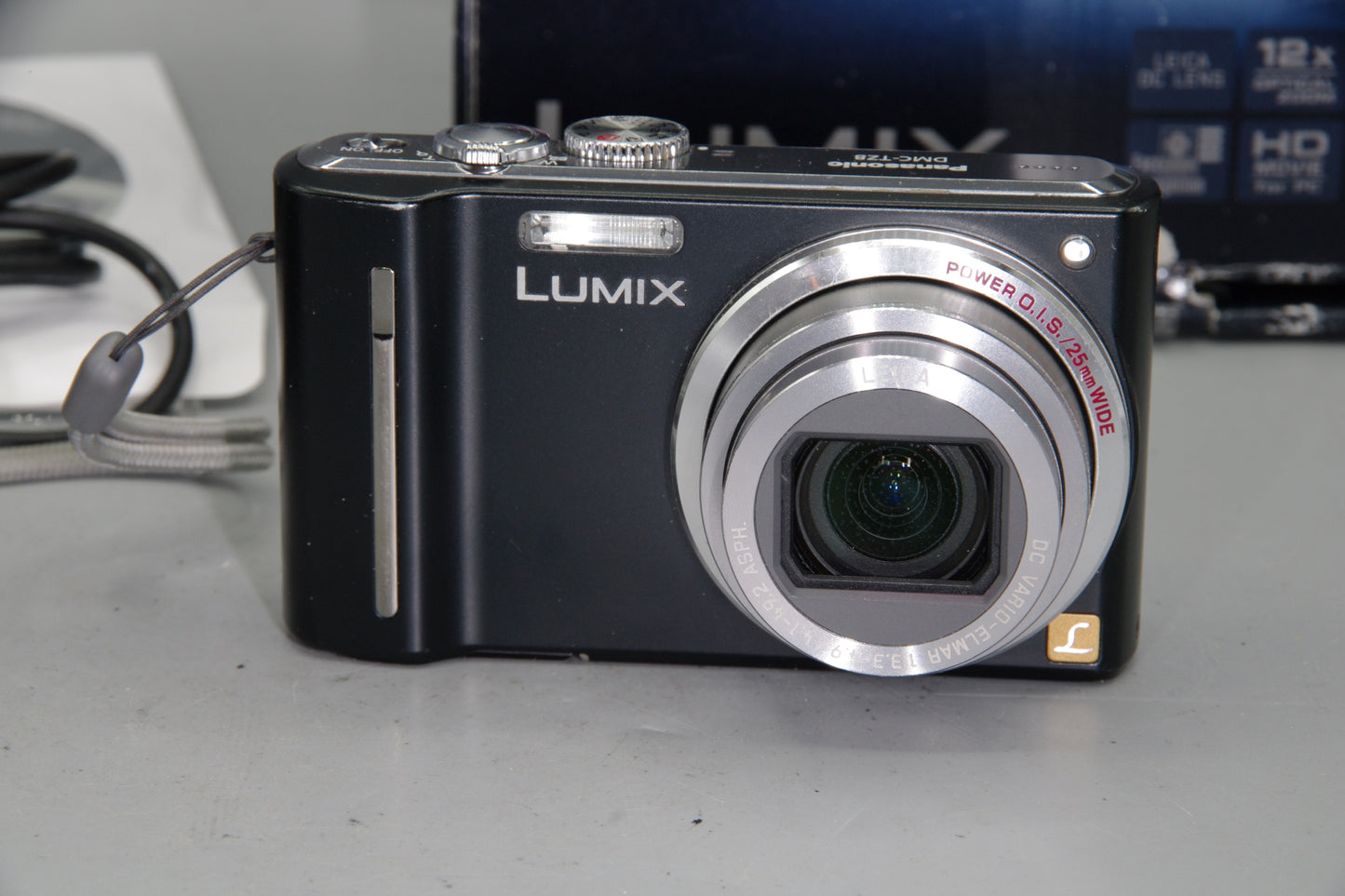 Panasonic Lumix DMC-TZ8 Compact Camera 12MP 12x Zoom HD Video Black Boxed