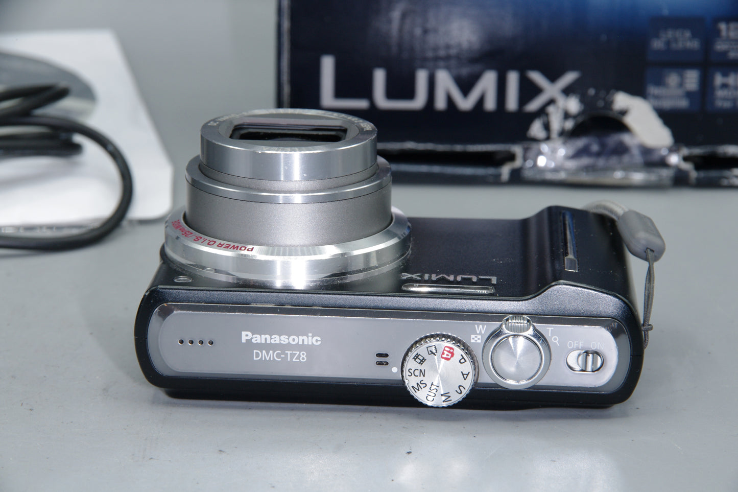 Panasonic Lumix DMC-TZ8 Compact Camera 12MP 12x Zoom HD Video Black Boxed