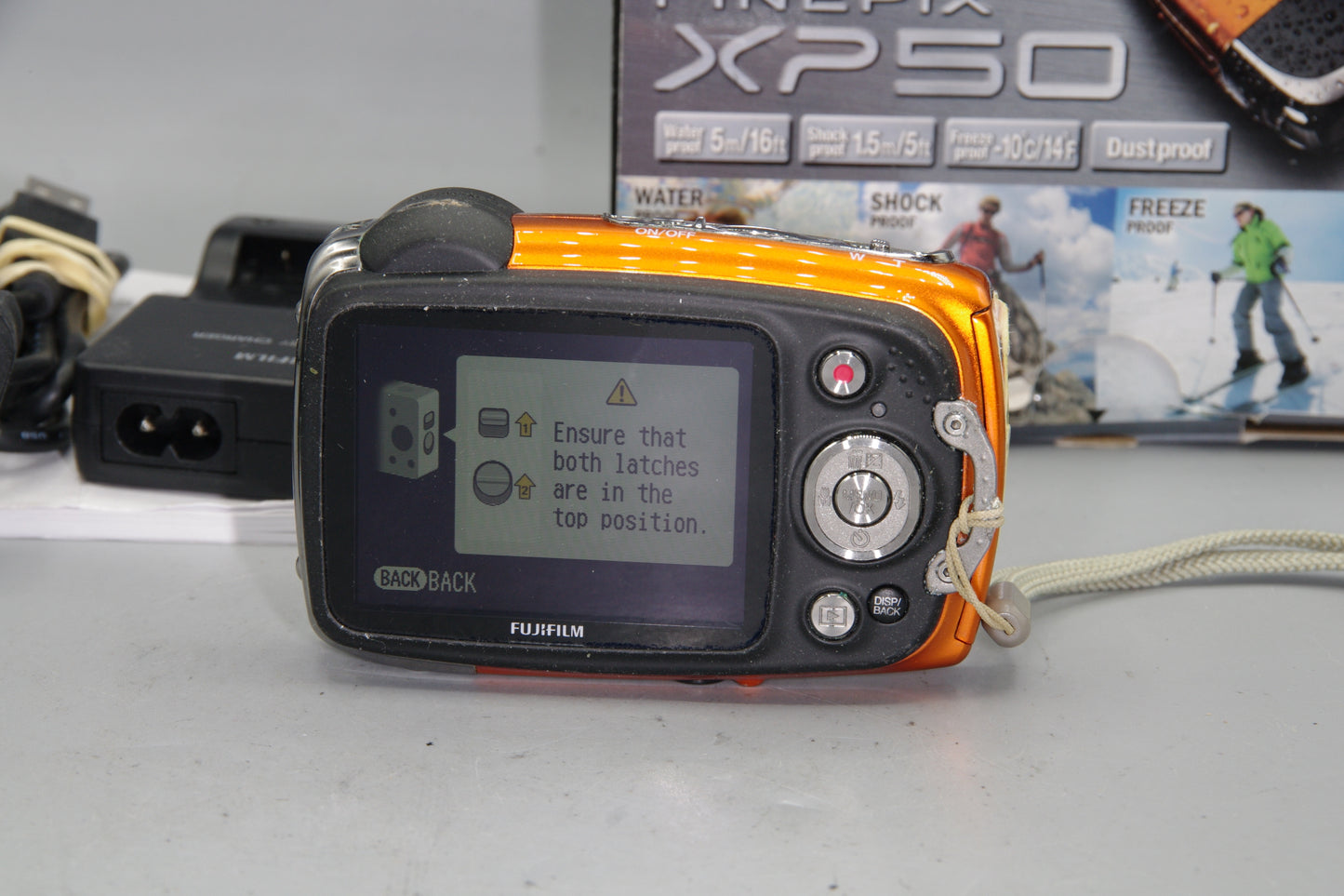 Fujifilm FinePix XP50 Waterproof Compact Camera 14MP 5x Zoom HD Video Orange