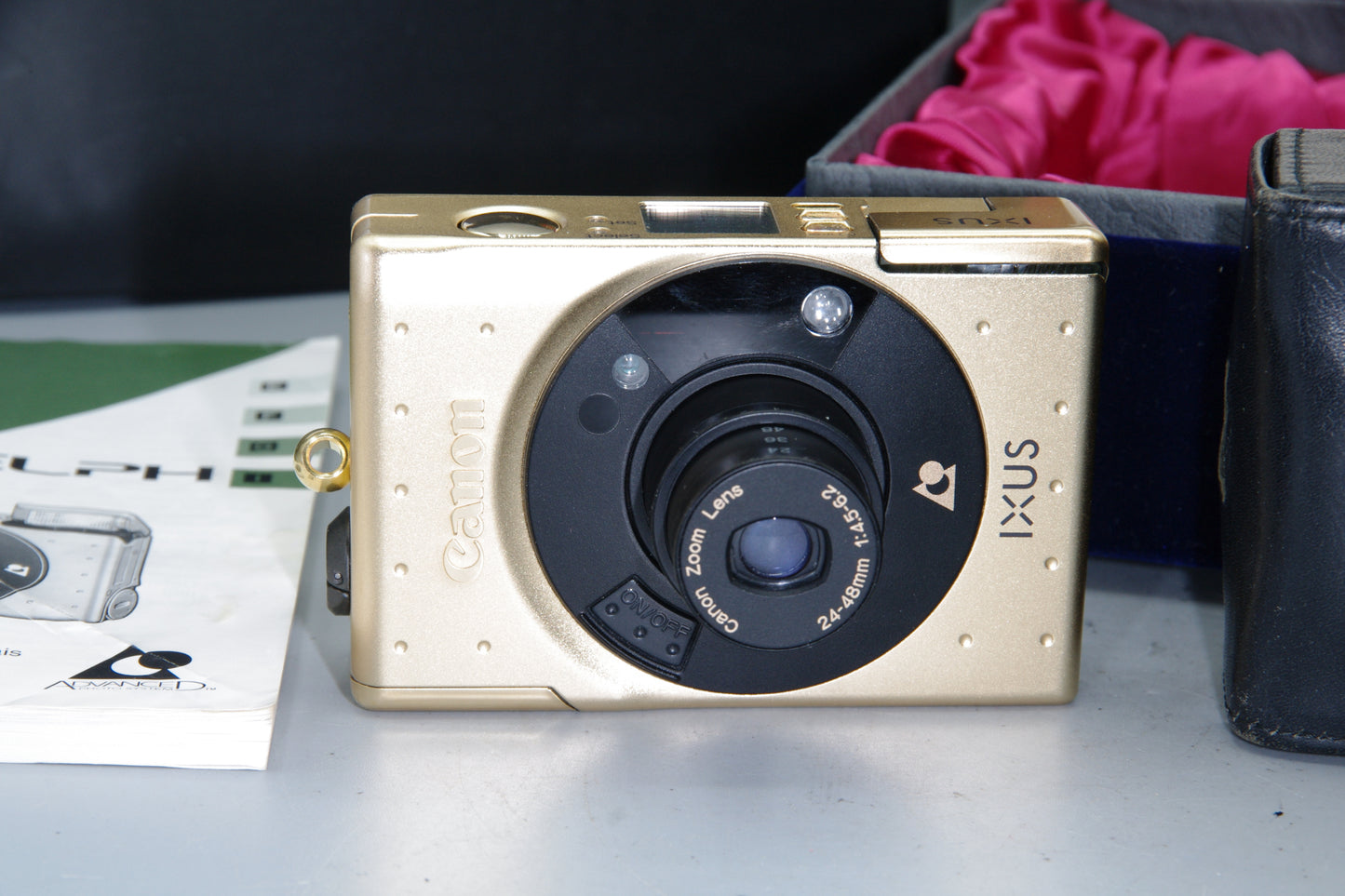 Canon Ixus IX240 Limited Edition Gold APS Camera 60th anniversary.