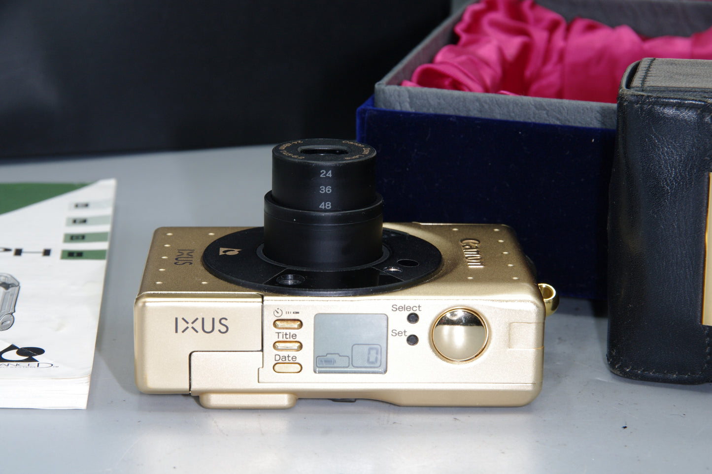 Canon Ixus IX240 Limited Edition Gold APS Camera 60th anniversary.