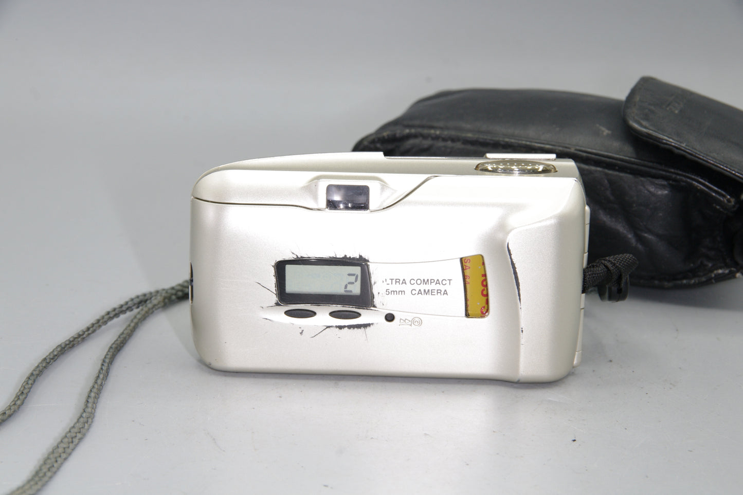 Olympus MJU II Champagne 35mm Film Camera with 35mm f2.8 Lens with Case