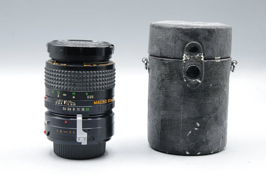 Minolta MD Macro Rokkor 50mm f/3.5 Lens – Very Good Condition