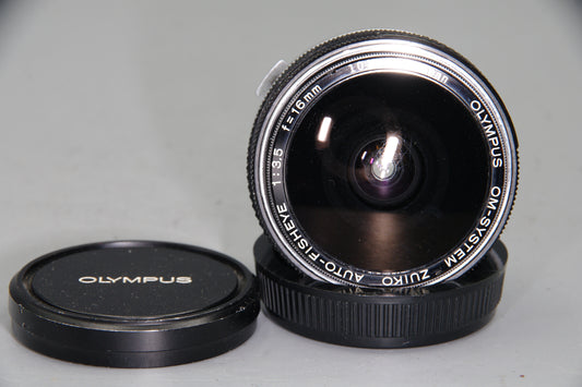 Olympus Zuiko Auto-Fisheye 16mm f/3.5 Lens for OM Mount