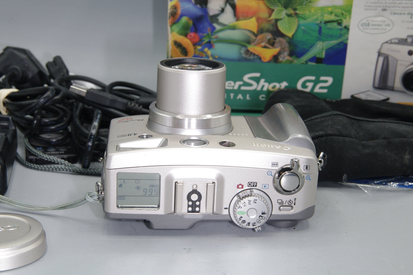 Canon PowerShot G2 4MP Digital Camera Boxed + Charger + Case