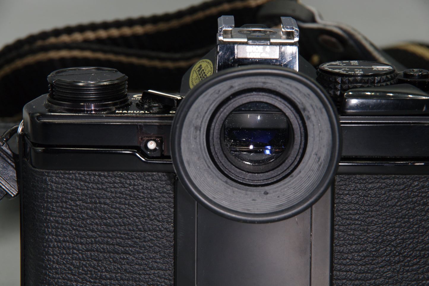 Olympus OM-2N Black 35mm SLR + Zuiko 50mm f/1.8 Lens – Tested & New Batteries