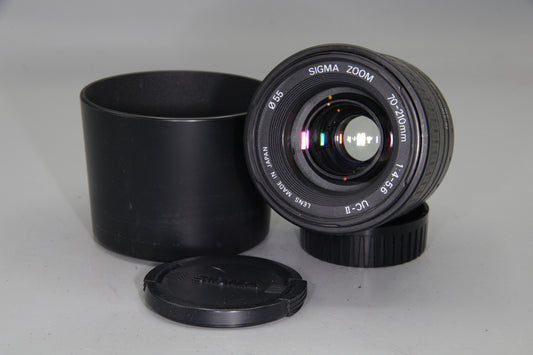Sigma 70–210mm f/4–5.6 UC II Zoom Lens – Olympus OM Mount – Excellent Condition