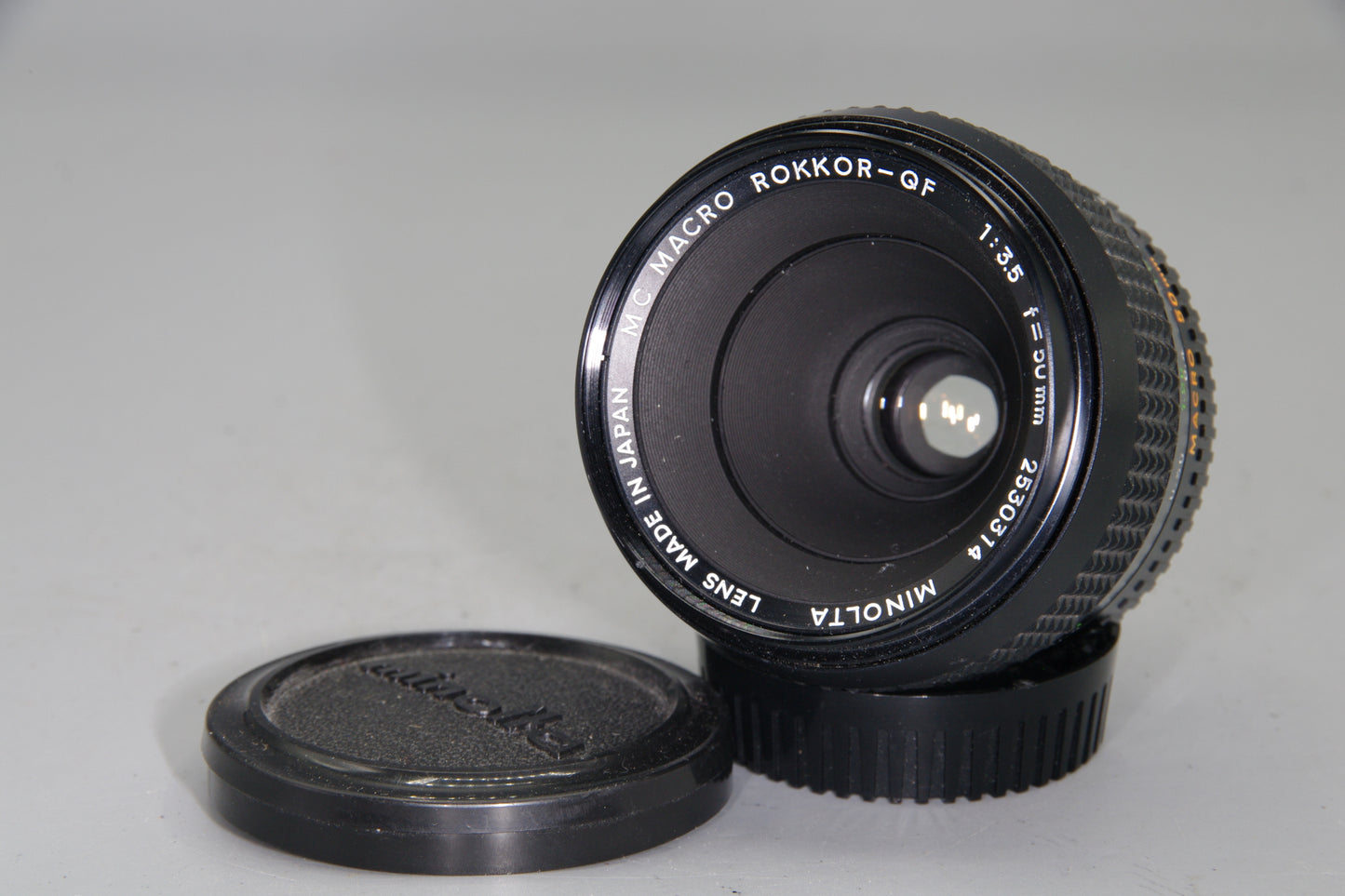 Minolta MC Macro Rokkor-QF 50mm f/3.5 Lens – Very Good Condition