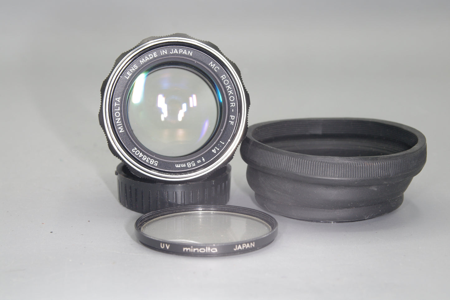 Minolta MC Rokkor-Pf 58mm F/1.4 MD Mount Lens -Excellent