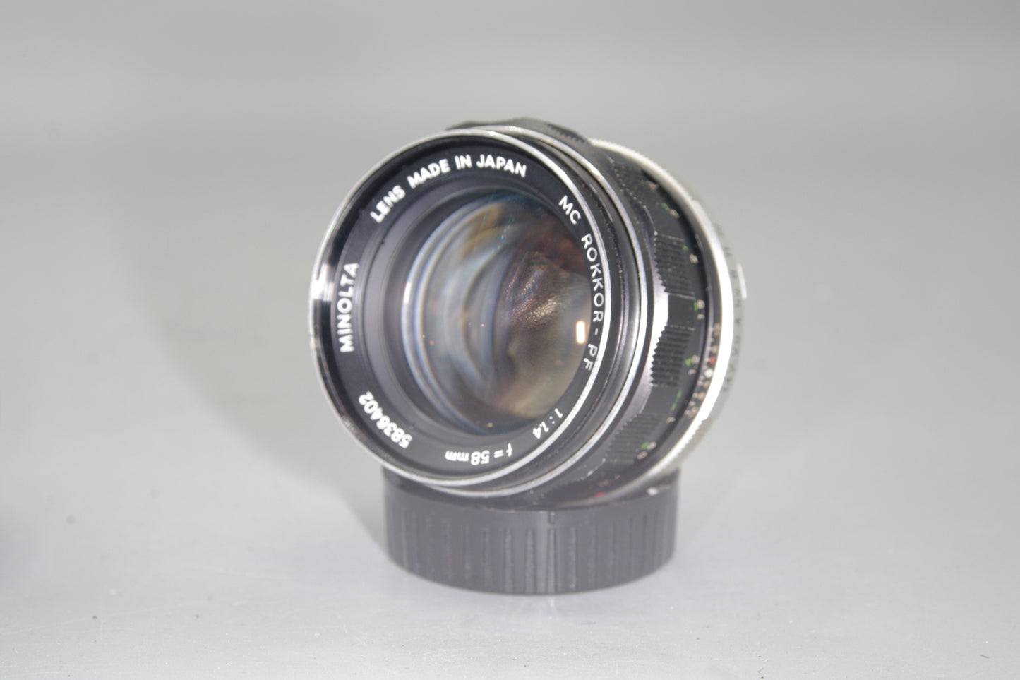 Minolta MC Rokkor-Pf 58mm F/1.4 MD Mount Lens -Excellent