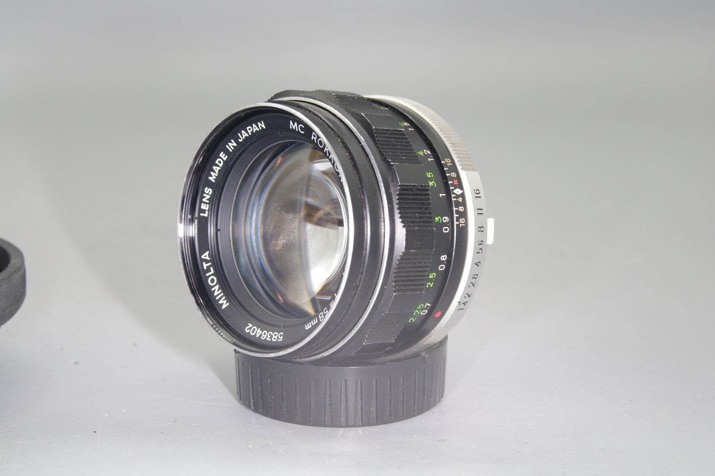 Minolta MC Rokkor-Pf 58mm F/1.4 MD Mount Lens -Excellent