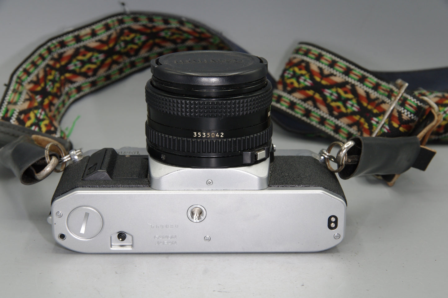 Canon AV-1 + FD 50mm f/1.8 Lens – Excellent Tested 35mm Film SLR + New Batteries