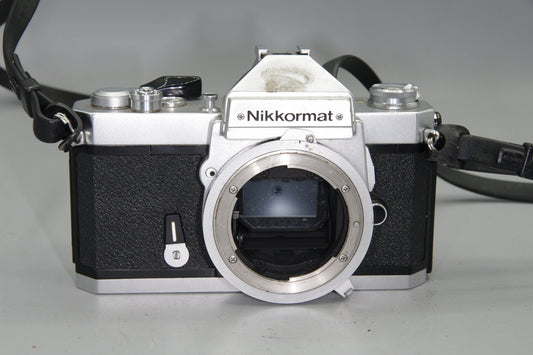 Nikon Nikkormat FT2 35mm SLR Film Silver Camera Body - Tested