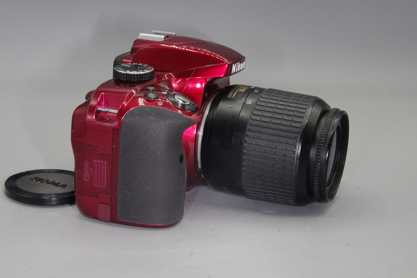 Red Nikon D3300 DSLR 24.2MP + 18-55mm VR Lens – S/C 26956
