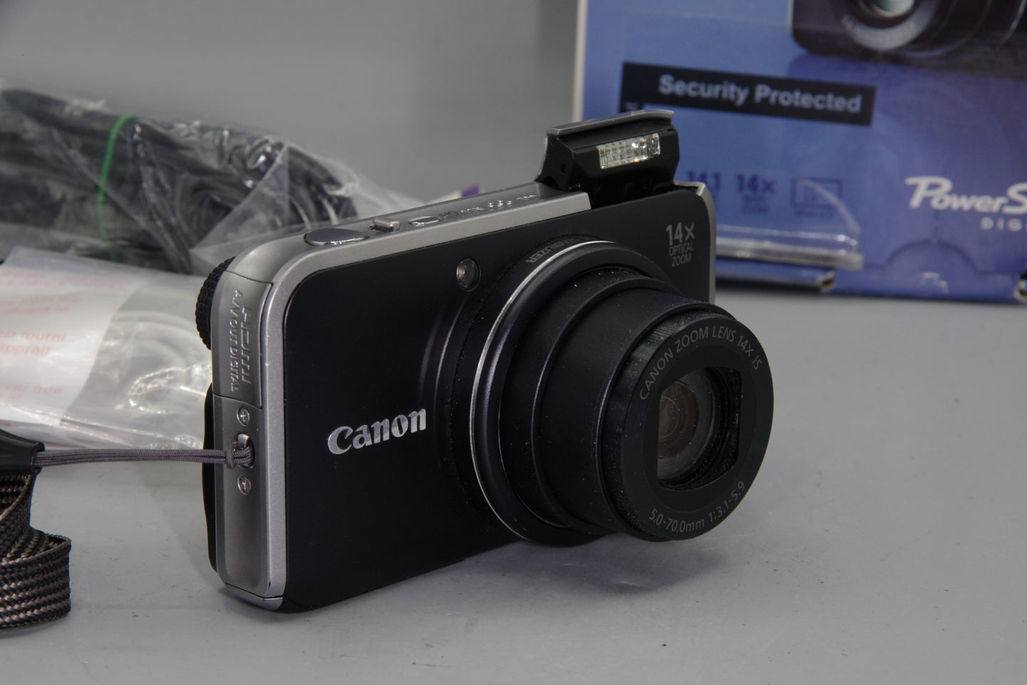 Canon PowerShot SX210 IS 14MP Compact Camera 14x Zoom HD - Boxed