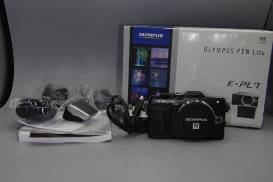 Olympus PEN E-PL7 16MP Mirrorless Camera M4/3 Mint S/C 65