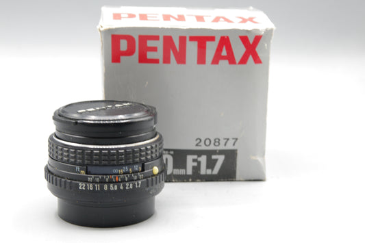 SMC Pentax-M 50mm f/1.7 Lens – K Mount, Boxed, Manual Focus, Excellent