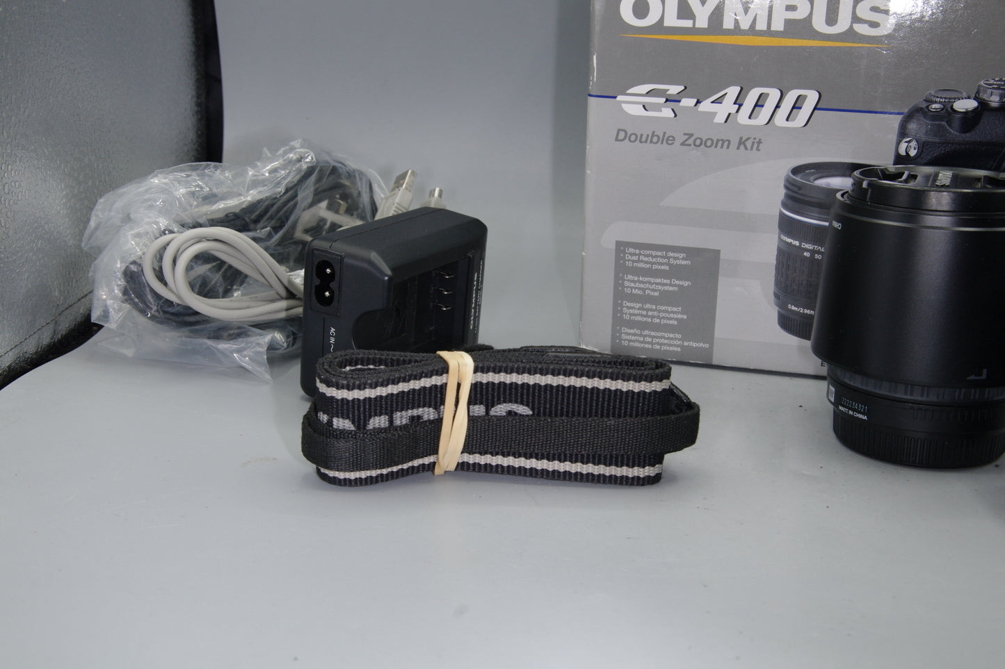 Olympus E-400 10MP DSLR + 45-140mm Lens – Four Thirds – Boxed Low S/C 4618
