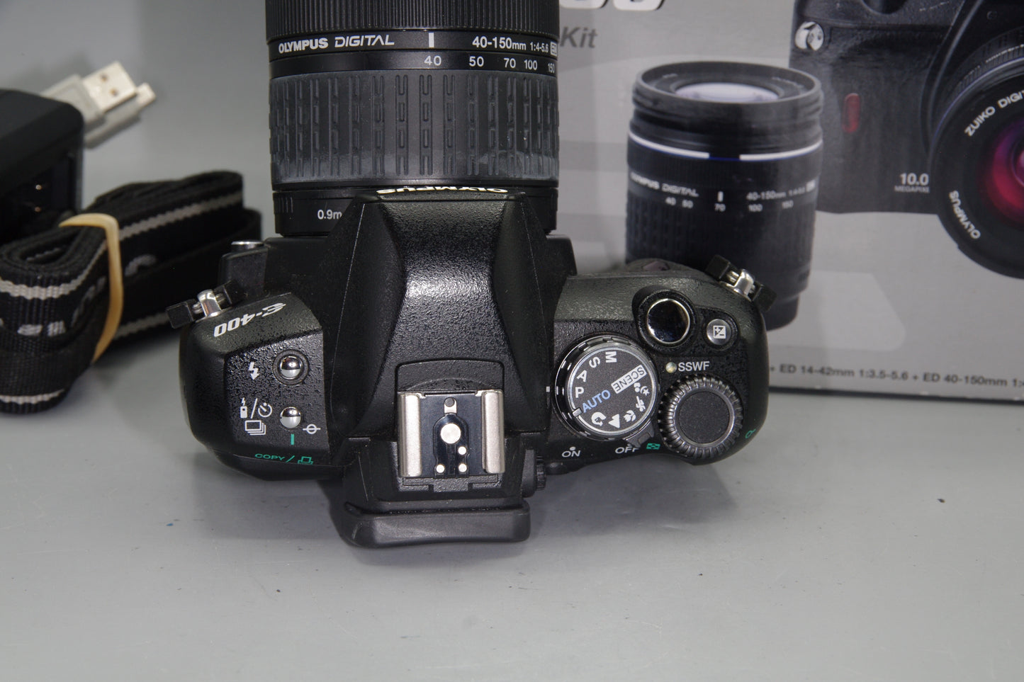 Olympus E-400 10MP DSLR + 45-140mm Lens – Four Thirds – Boxed Low S/C 4618