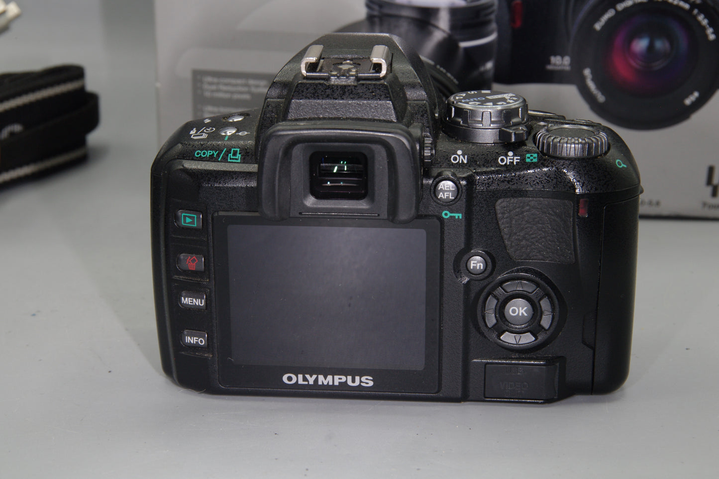 Olympus E-400 10MP DSLR + 45-140mm Lens – Four Thirds – Boxed Low S/C 4618