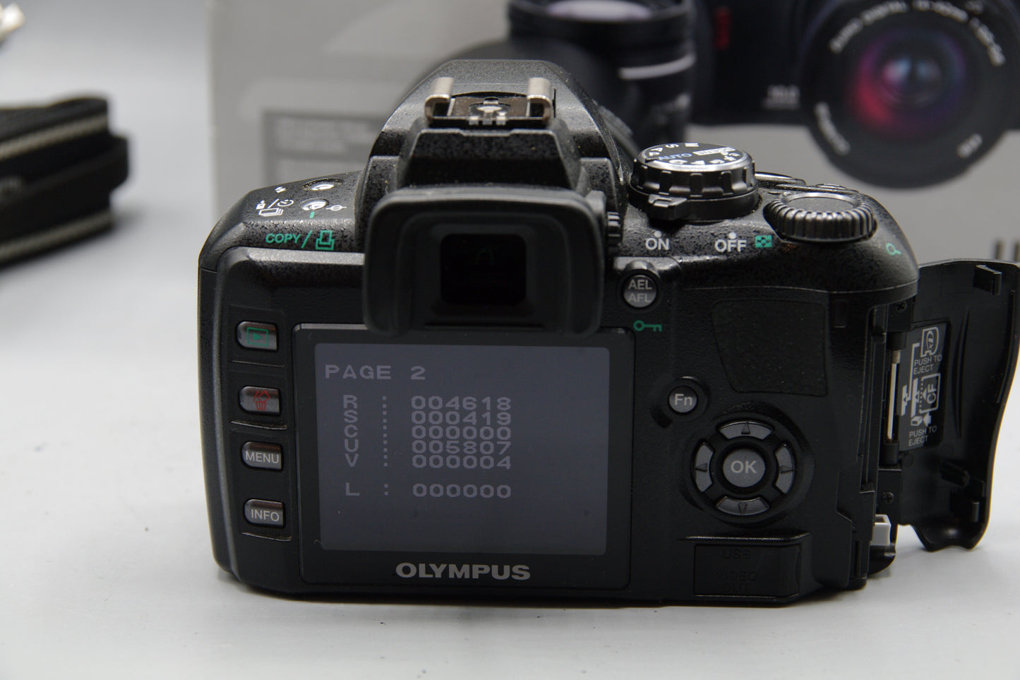 Olympus E-400 10MP DSLR + 45-140mm Lens – Four Thirds – Boxed Low S/C 4618