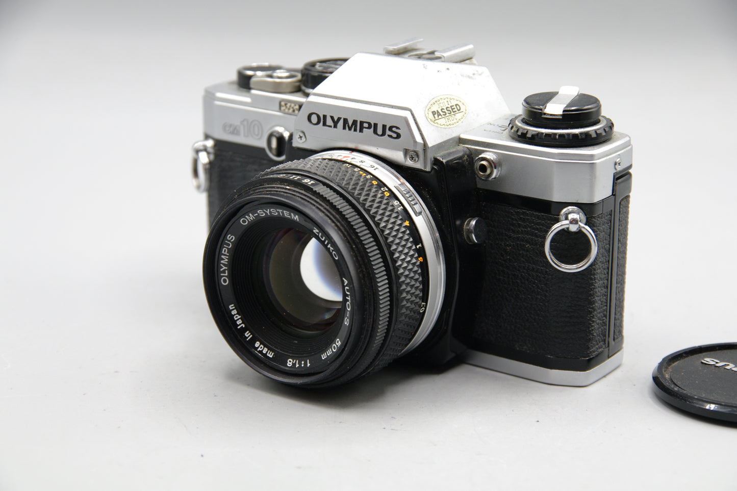 Olympus OM10 35mm SLR Camera with 50mm F/1.8 Lens+ Batteries - VGC