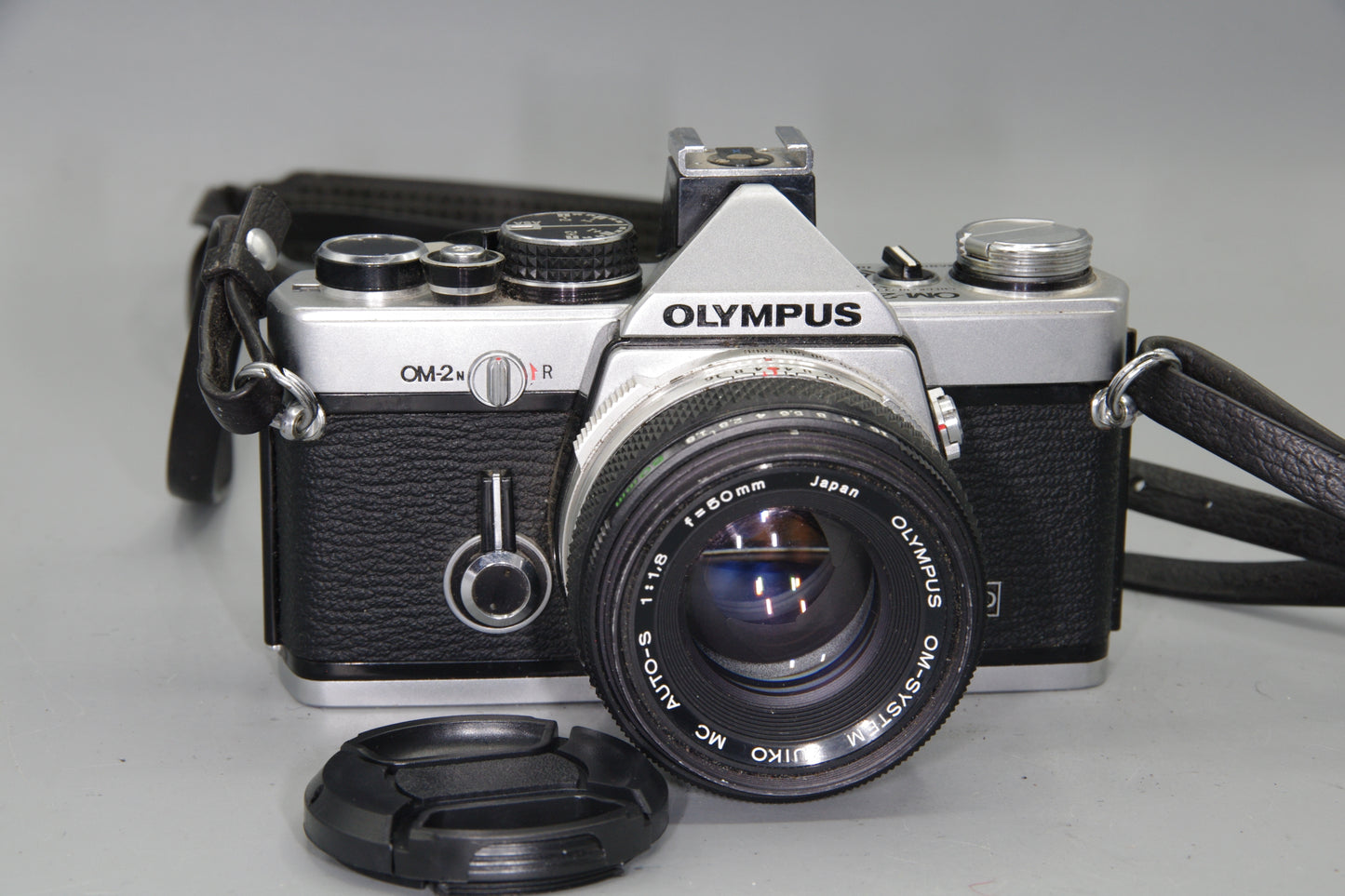 Olympus OM-2N 35mm SLR + Zuiko 50mm f/1.8 Lens – Tested & New Batteries