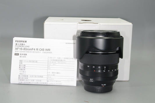 Fujinon Super EBC XF 16-80mm F/4 R OIS WR Lens - Mint/Boxed
