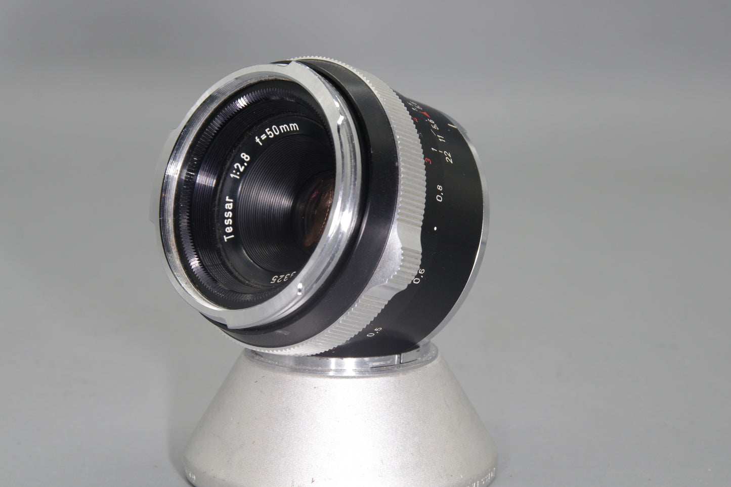 Black Carl Zeiss Contarex Tessar 50mm F/2.8 Bayonet Mount Lens