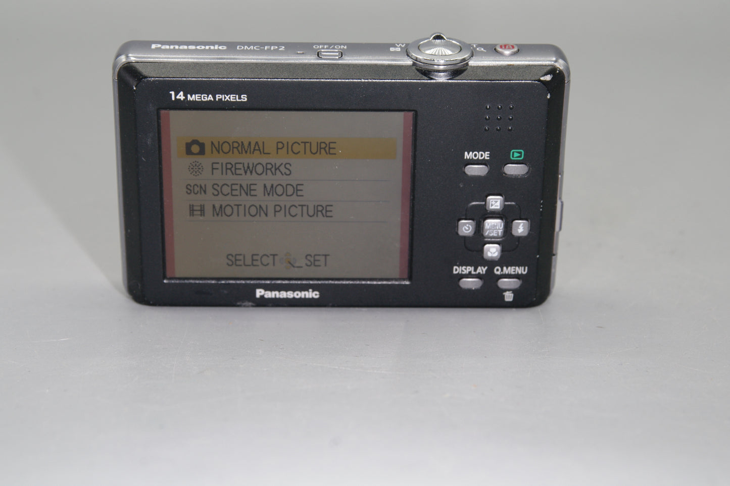 Red Panasonic Lumix DMC-FP2 14MP Ultra Compact Digital Camera - Pls Read