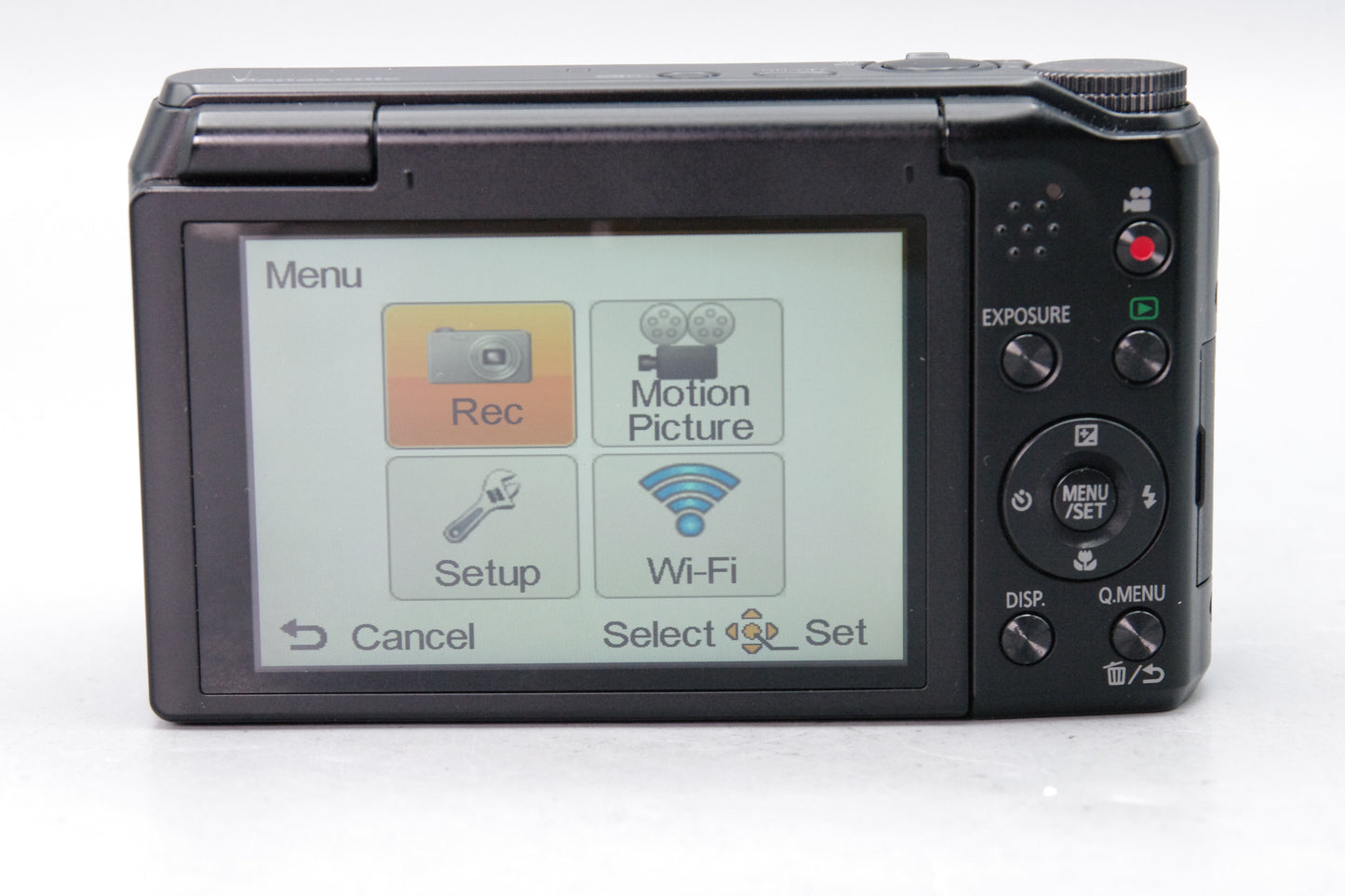 Panasonic Lumix DMC‑TZ55 Digital Camera 20x Zoom 16MP Wi‑Fi Flip Screen Black