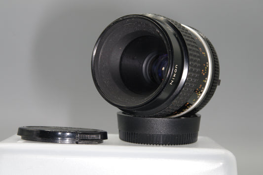 Nikon Micro-Nikkor 55mm F/2.8 AI-S Lens with caps  - Excellent
