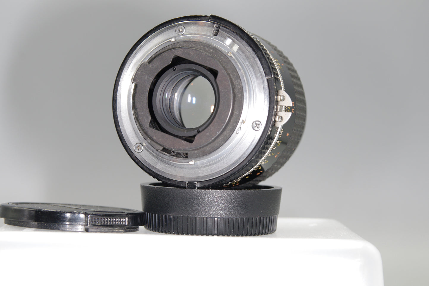 Nikon Micro-Nikkor 55mm F/2.8 AI-S Lens with caps - Excellent