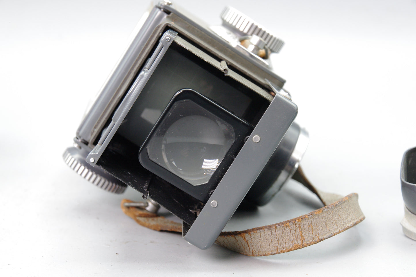 Grey Baby Rolleiflex 4×4 with 60mm f/3.5 Xenar – Serviced – With Case