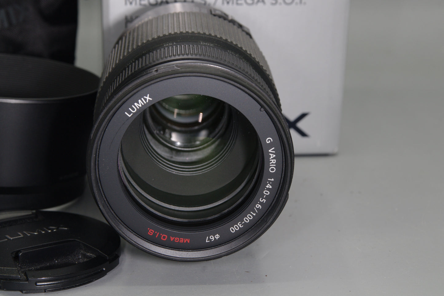 Lumix G Vario 100-300mm F/4.0-5.6 Mega O.I.S. M4/3 Lens - Excellent Boxed