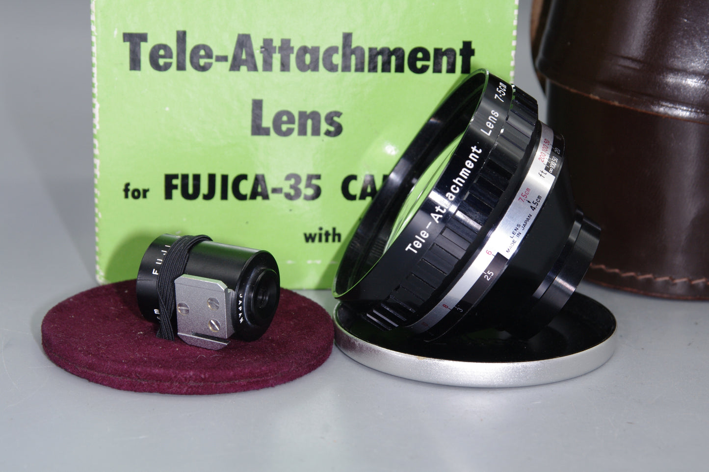 Boxed Fujica-35 Tele Attachment with viewfinder - Excellent