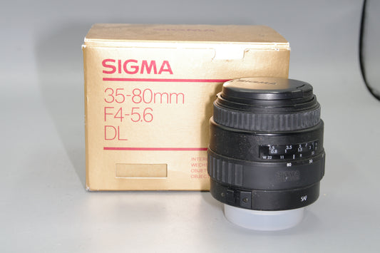 Boxed Sigma AF 35-80mm F/4-5.6 DL Lens - Sigma AF (SAF) Mount
