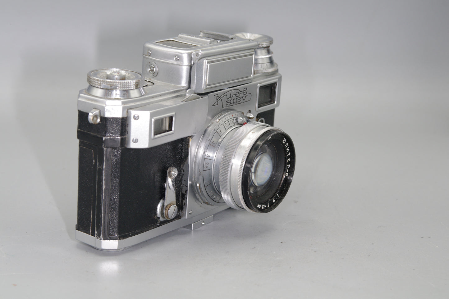 Soviet Kiev 3 35mm Contax Style Rangefinder with Jupiter 8 50mm Lens