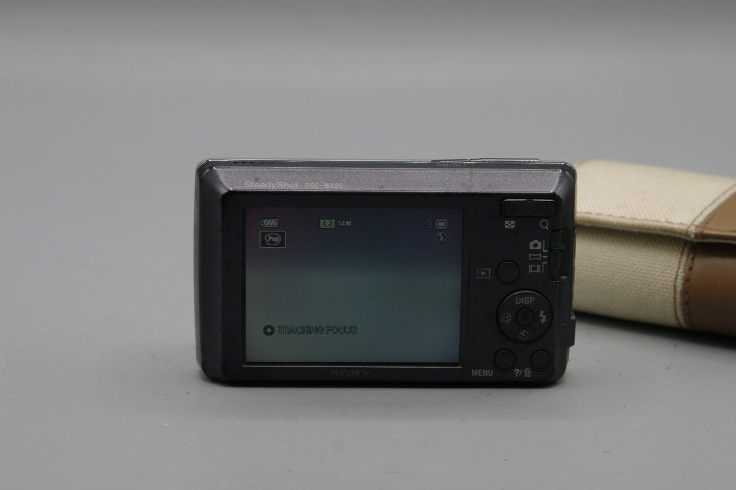 Silver Sony Cybershot DSC-W620 14.1MP Compact Camera and Case
