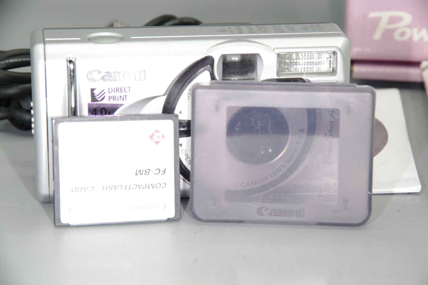 Canon PowerShot A200 2MP Digital Compact Camera Boxed AA Battery Powered