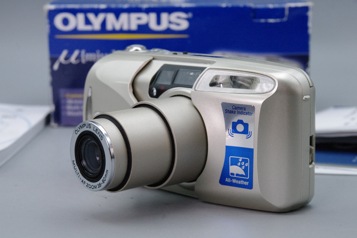 Olympus MJU III Zoom 80 35mm Film Camera – Boxed - Excellent
