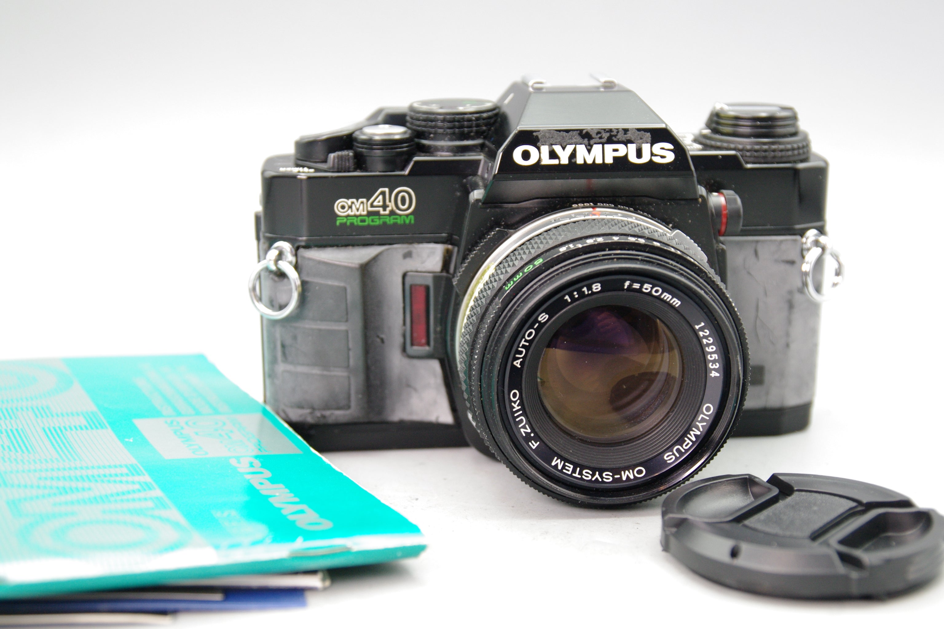 Olympus OM40 Program 35mm SLR Camera with 50mm Lens and