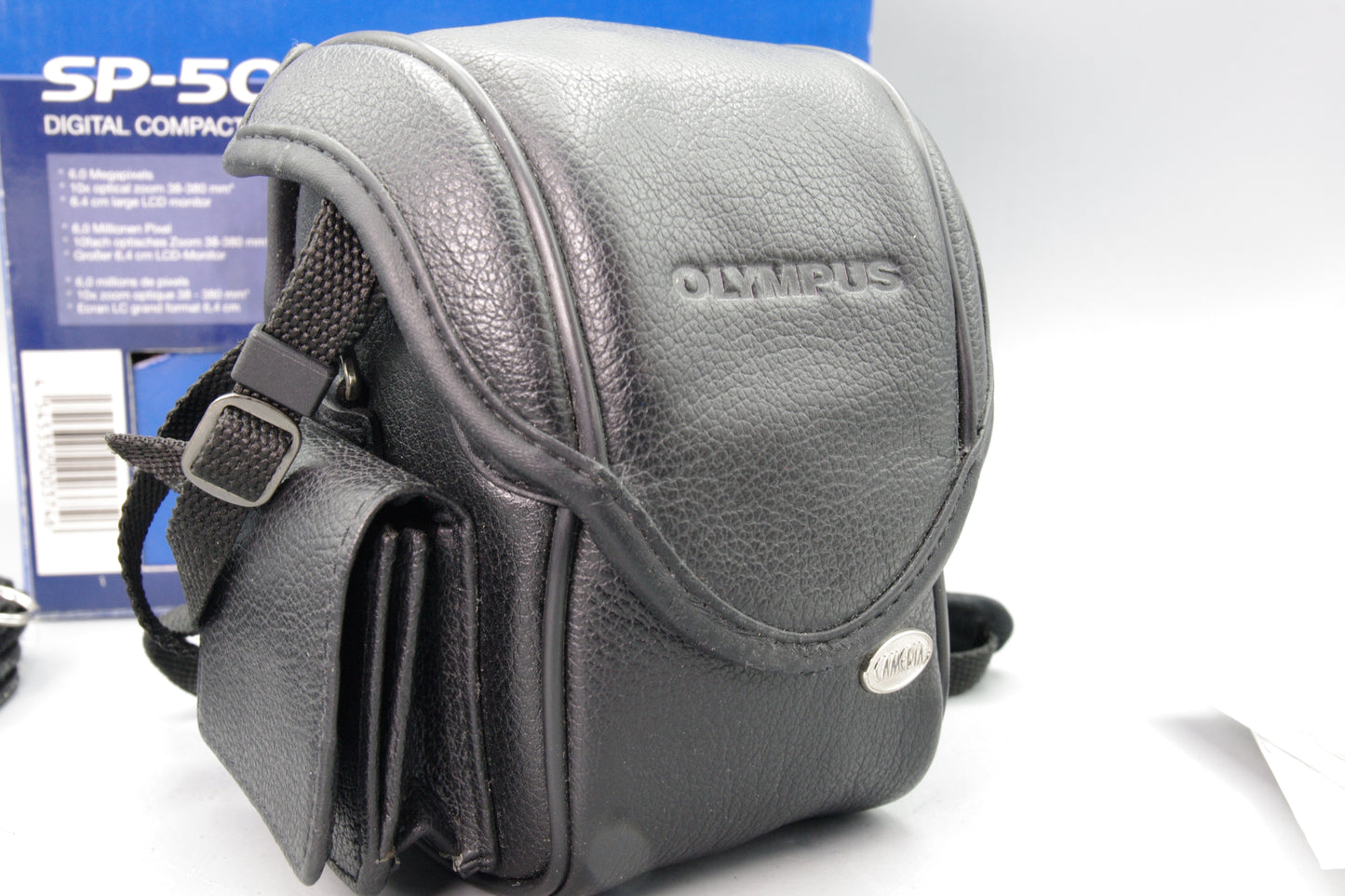 Olympus SP‑500UZ 6MP Bridge Camera – Boxed, Leather Case – Excellent