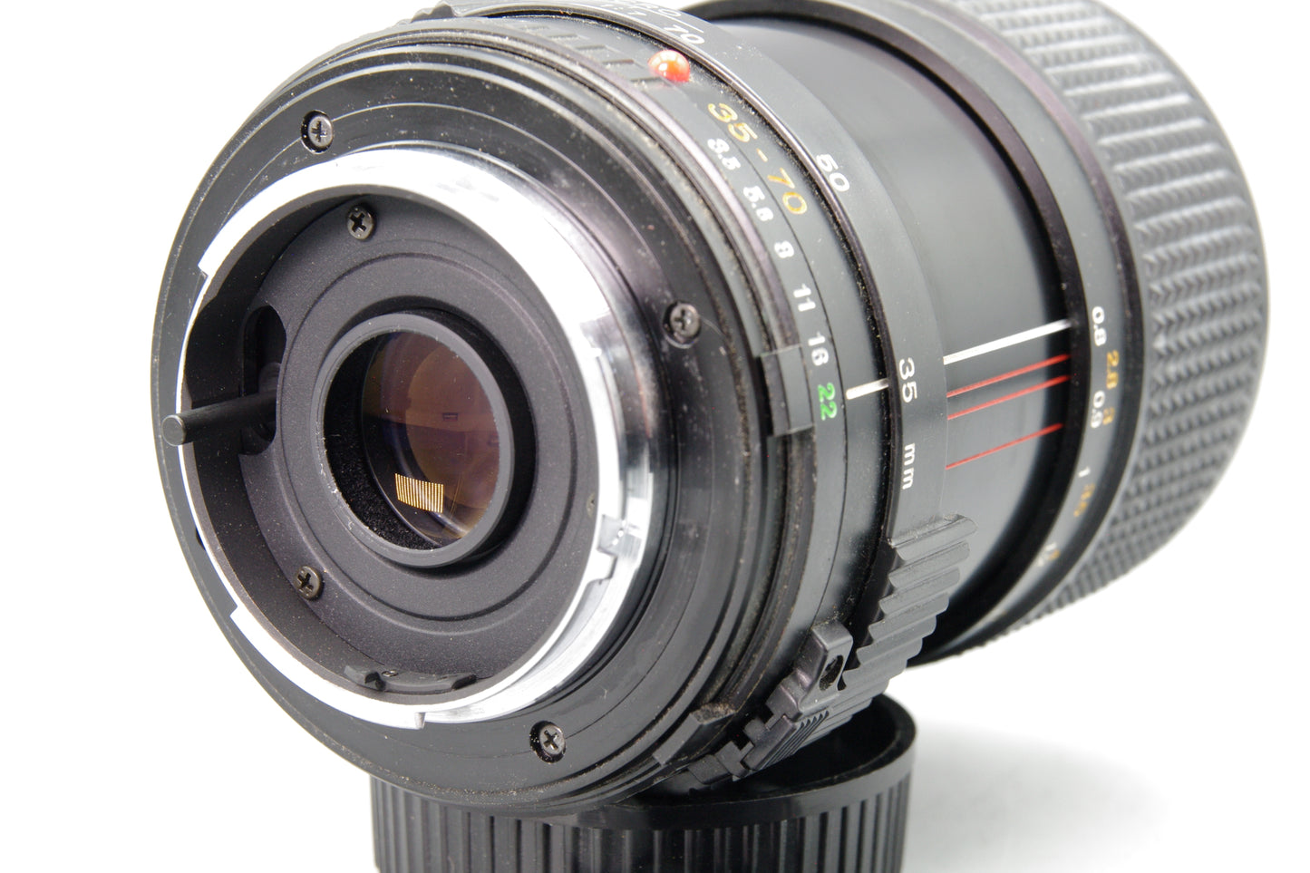 Minolta MD Zoom 35–70mm f/3.5 Lens – Minolta MD Mount – With Caps – Very Good