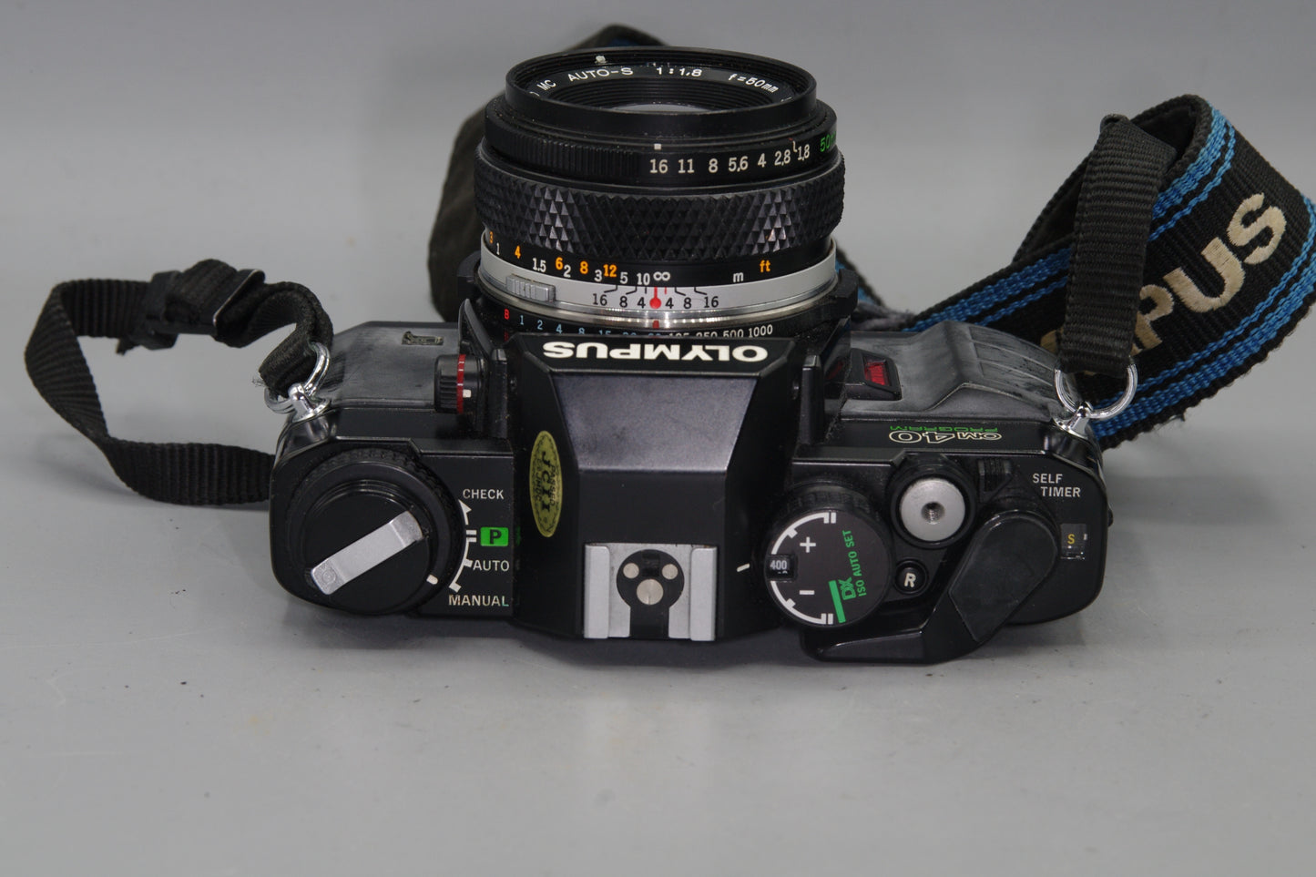 Olympus OM40 Program with 50mm Lens and Instructions - Tested