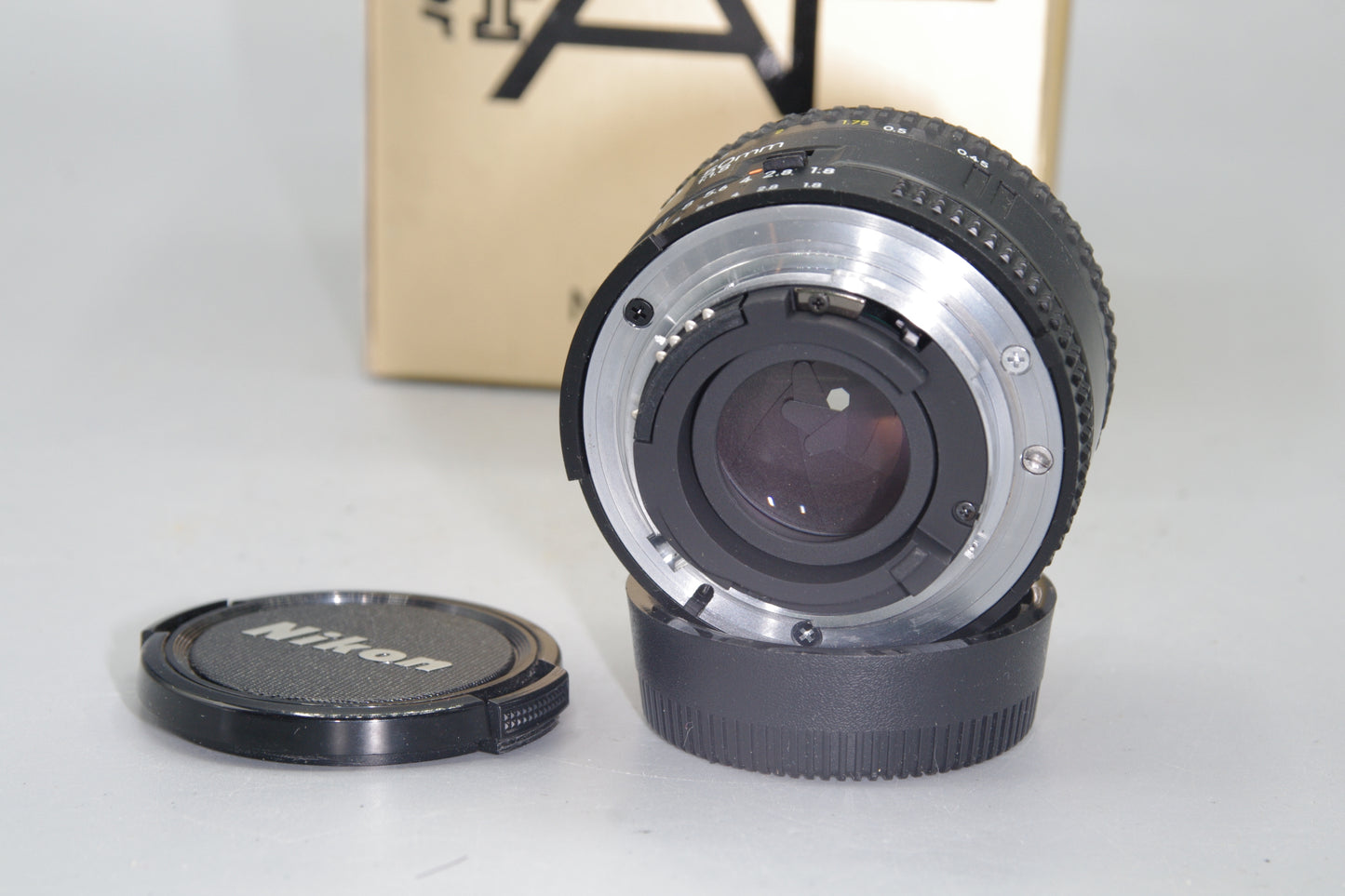 Nikon AF Nikkor 50mm F/1.8 Lens - with both caps and box - Excellent