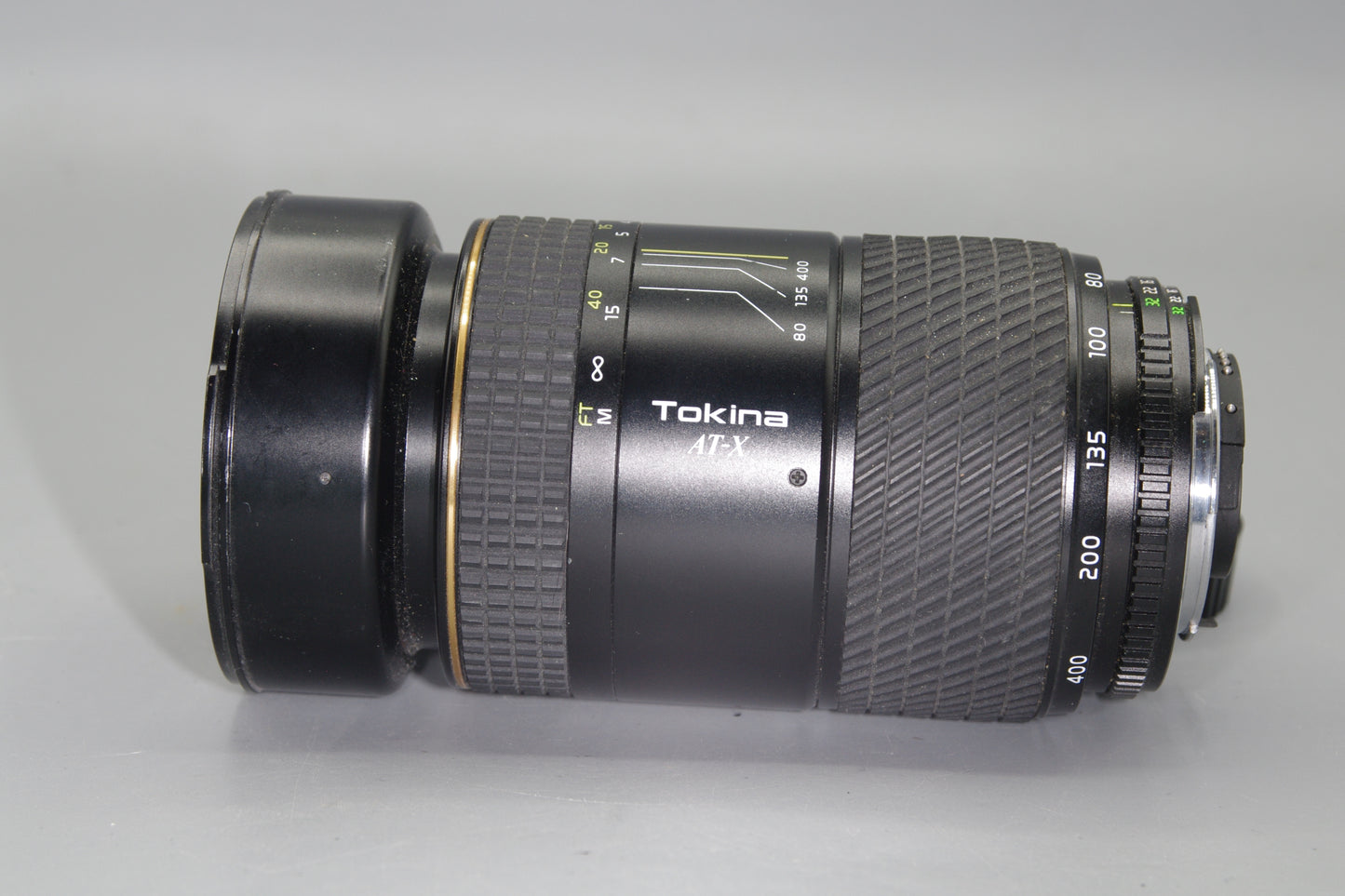 Tokina AT-X 80-400mm F/4.5-5.6 AF Lens - Nikon F Mount +both caps